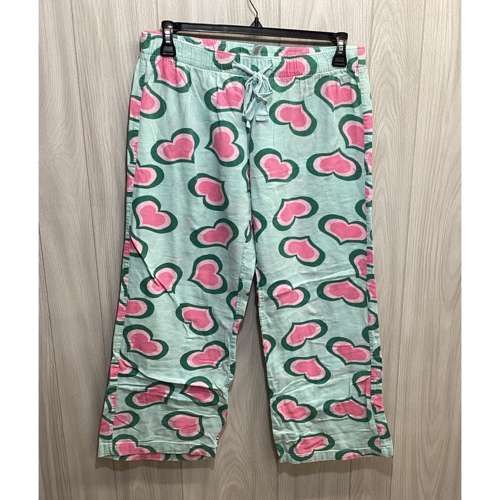 Old Navy Intimates Women's (Size M) Cotton Knit Heart Pajama Pants Drawstring
